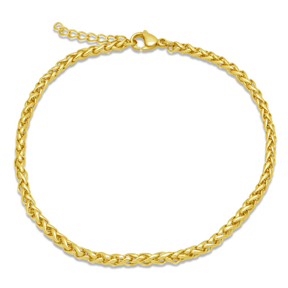 Genova Gold Bracelet 4MM Βραχιόλι από ανοξείδωτο ατσάλι 316L